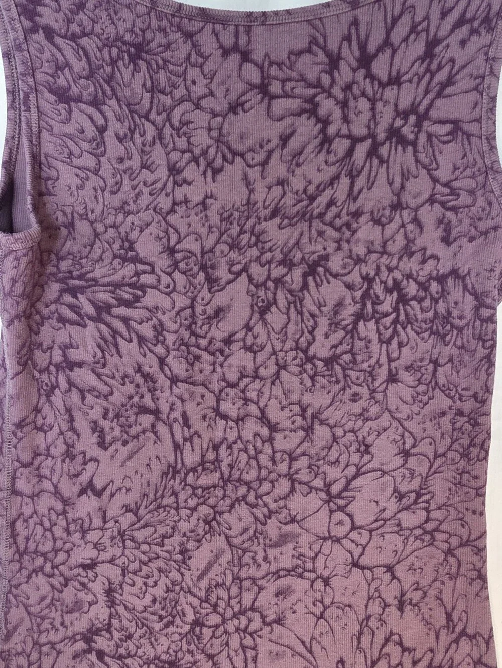 Womens Eddie Bauer Purple Round Neck Sleeveless Cotton Tank Top Sz Medium - Picture 6 of 8